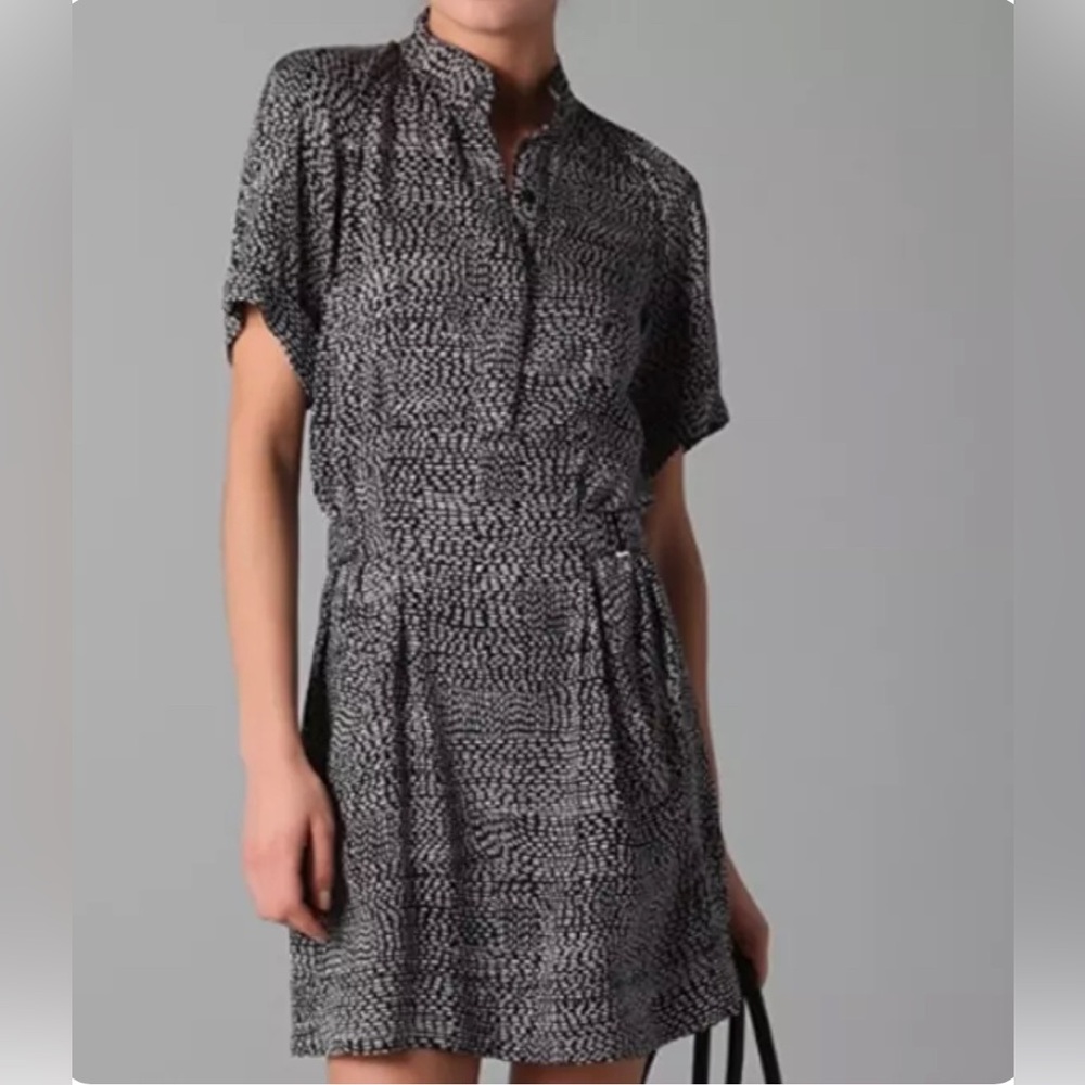 Diane Von Furstenberg Pharo Shirt Dress Silk Blend Size 4